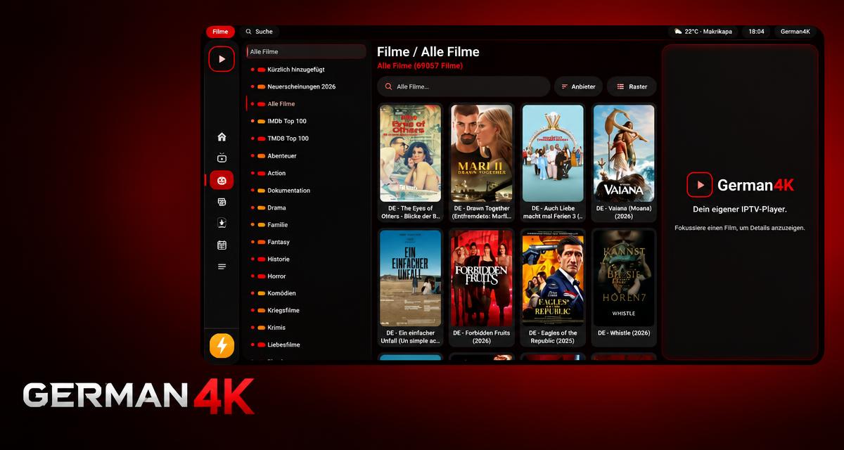 German4K Ultra: unsere neue App richtet sich selbst ein – und was Pro davon unterscheidet