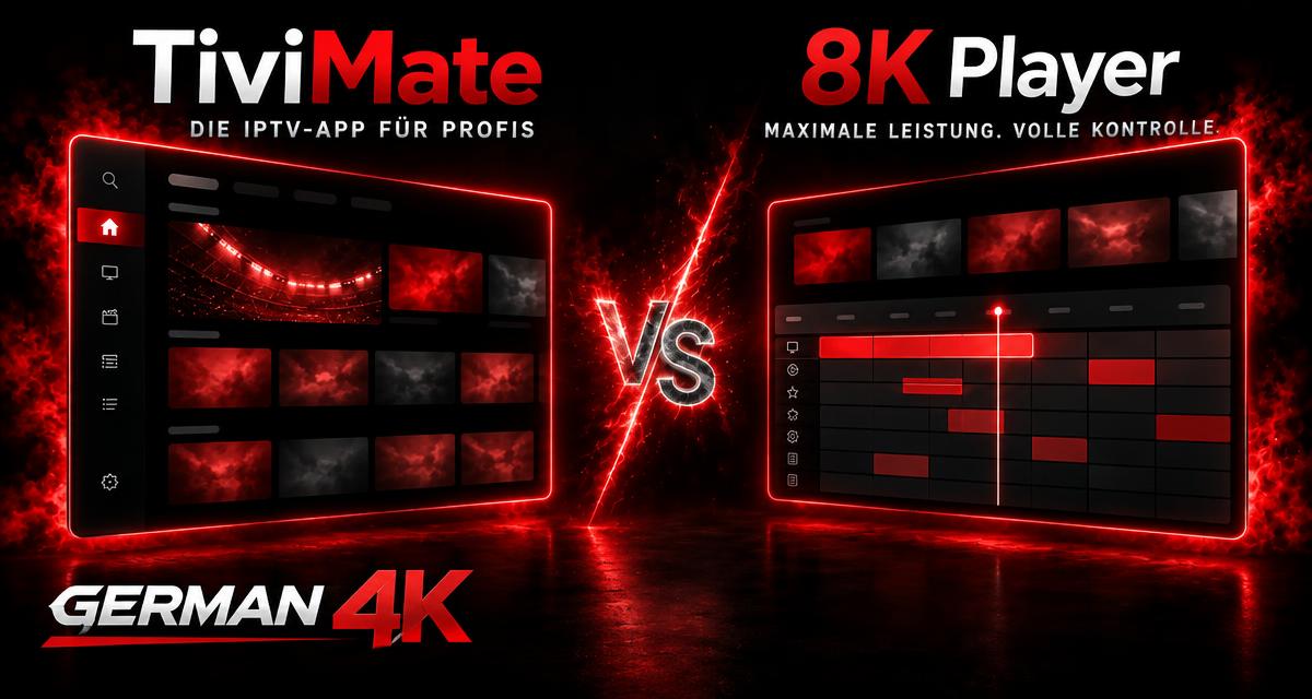 TiviMate vs 8K Player – Welche IPTV App ist besser?